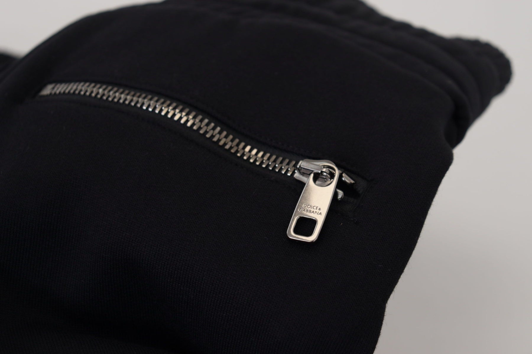 Dolce & Gabbana Black Cotton Bermuda Cargo Shorts | Regal Royce