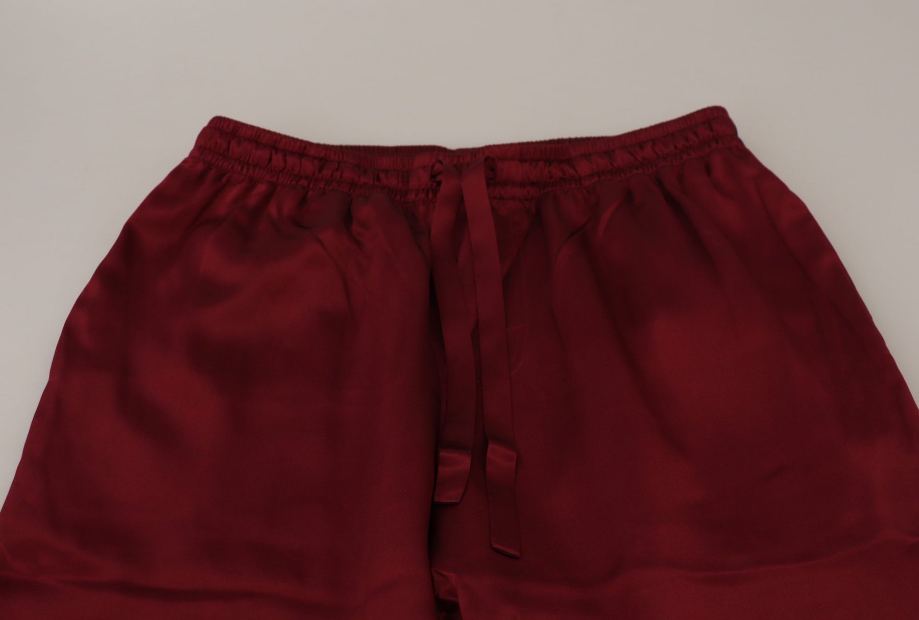 Dolce & Gabbana Bordeaux Silk DG Sleep Lounge Pants | Regal Royce