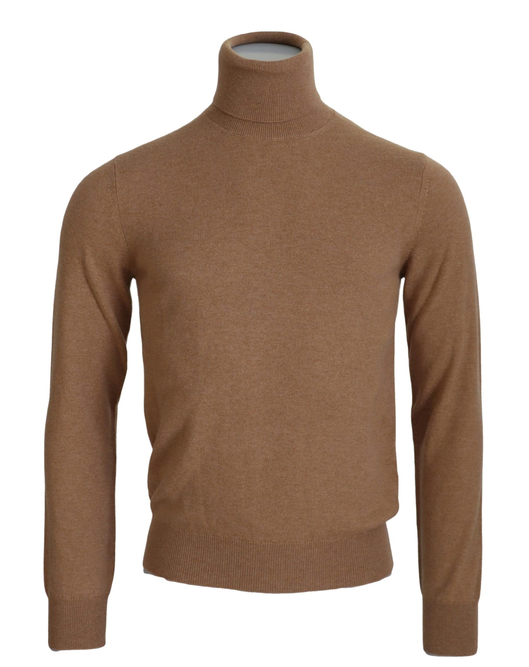 Dolce & Gabbana Beige Cashmere Turtleneck Pullover Sweater | Regal Royce