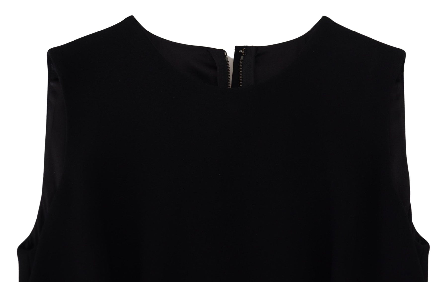 Dolce & Gabbana Black Dress Sheath Flare Viscose Dress | Regal Royce