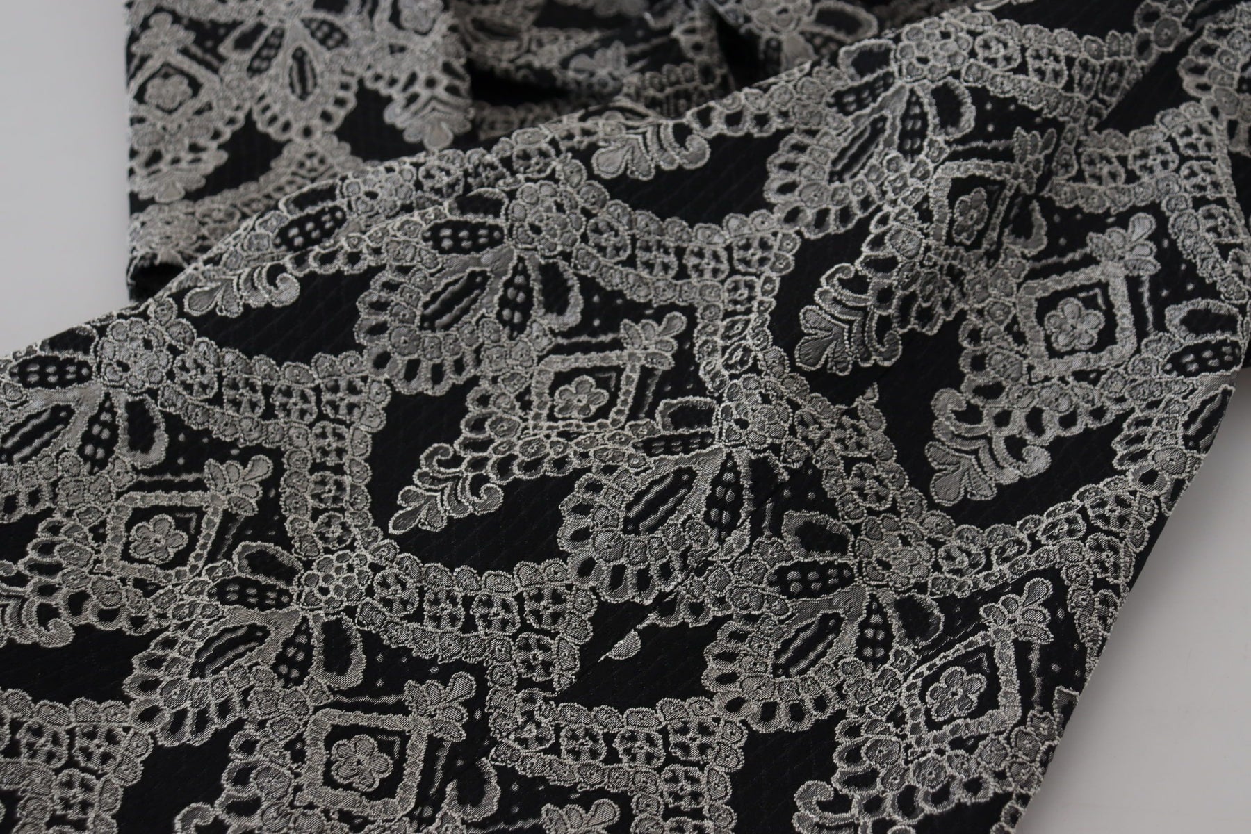 Dolce & Gabbana Black Gray Jacquard Sheath Bodycon Dress | Regal Royce