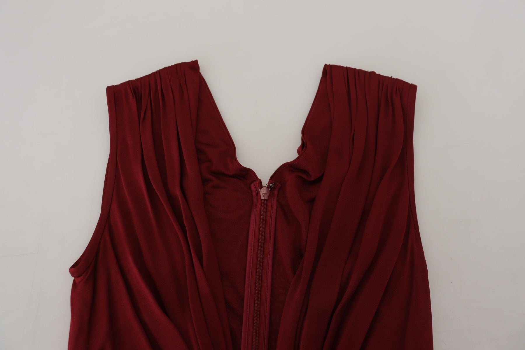 Dolce & Gabbana Bordeaux Silk Stretch Top Vest Blouse | Regal Royce