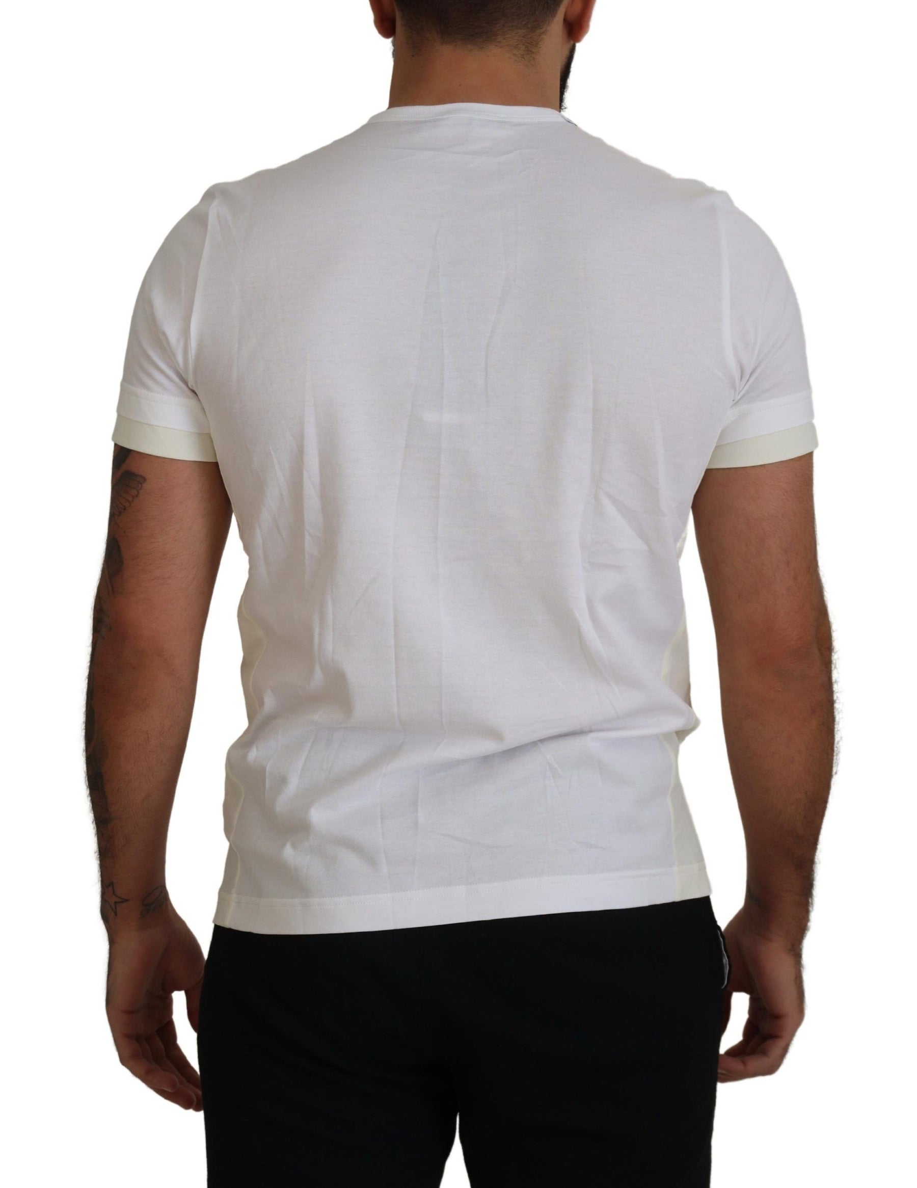 Dolce & Gabbana White Flap Pocket Short Sleeves T-shirt | Regal Royce