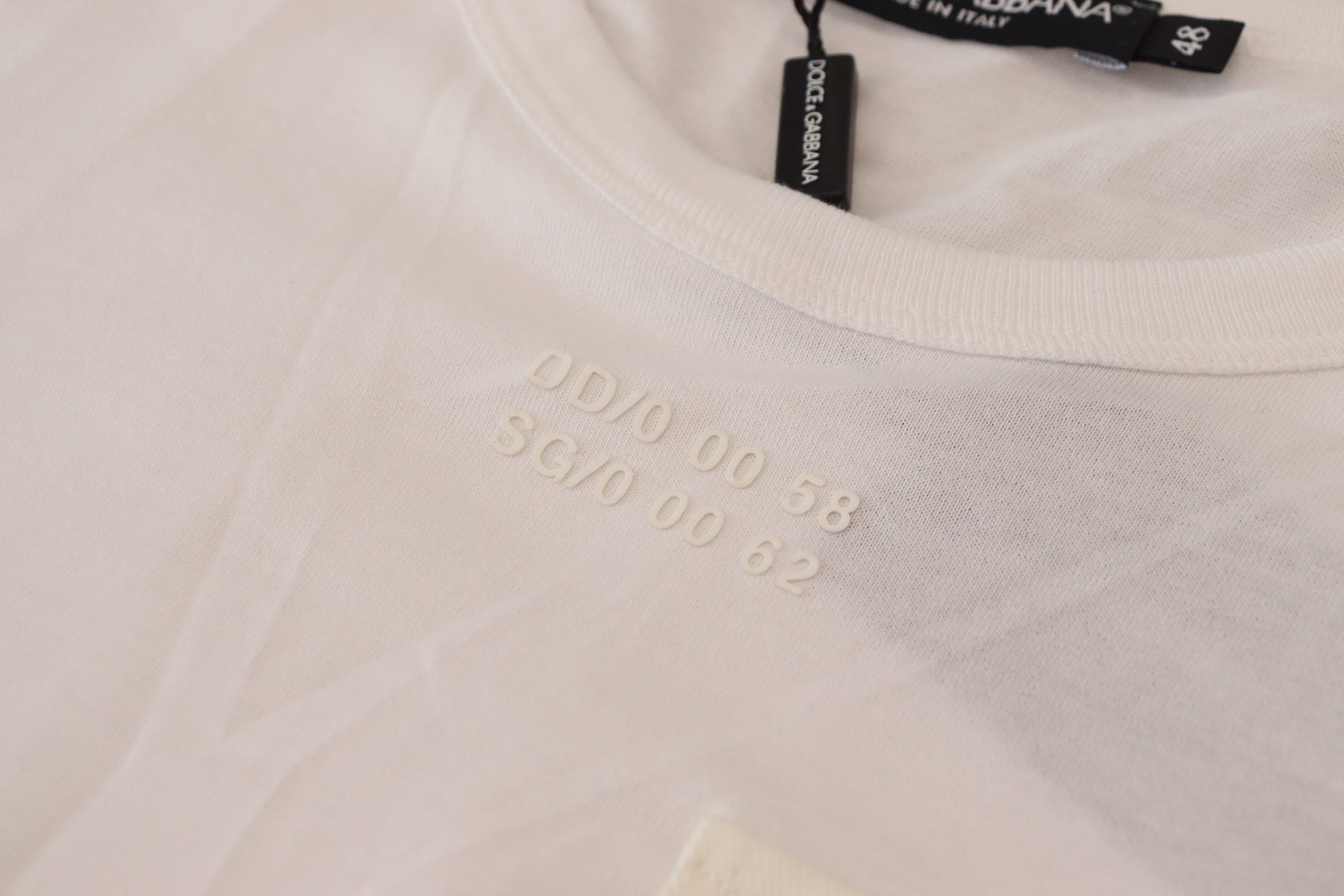 Dolce & Gabbana White Flap Pocket Short Sleeves T-shirt | Regal Royce