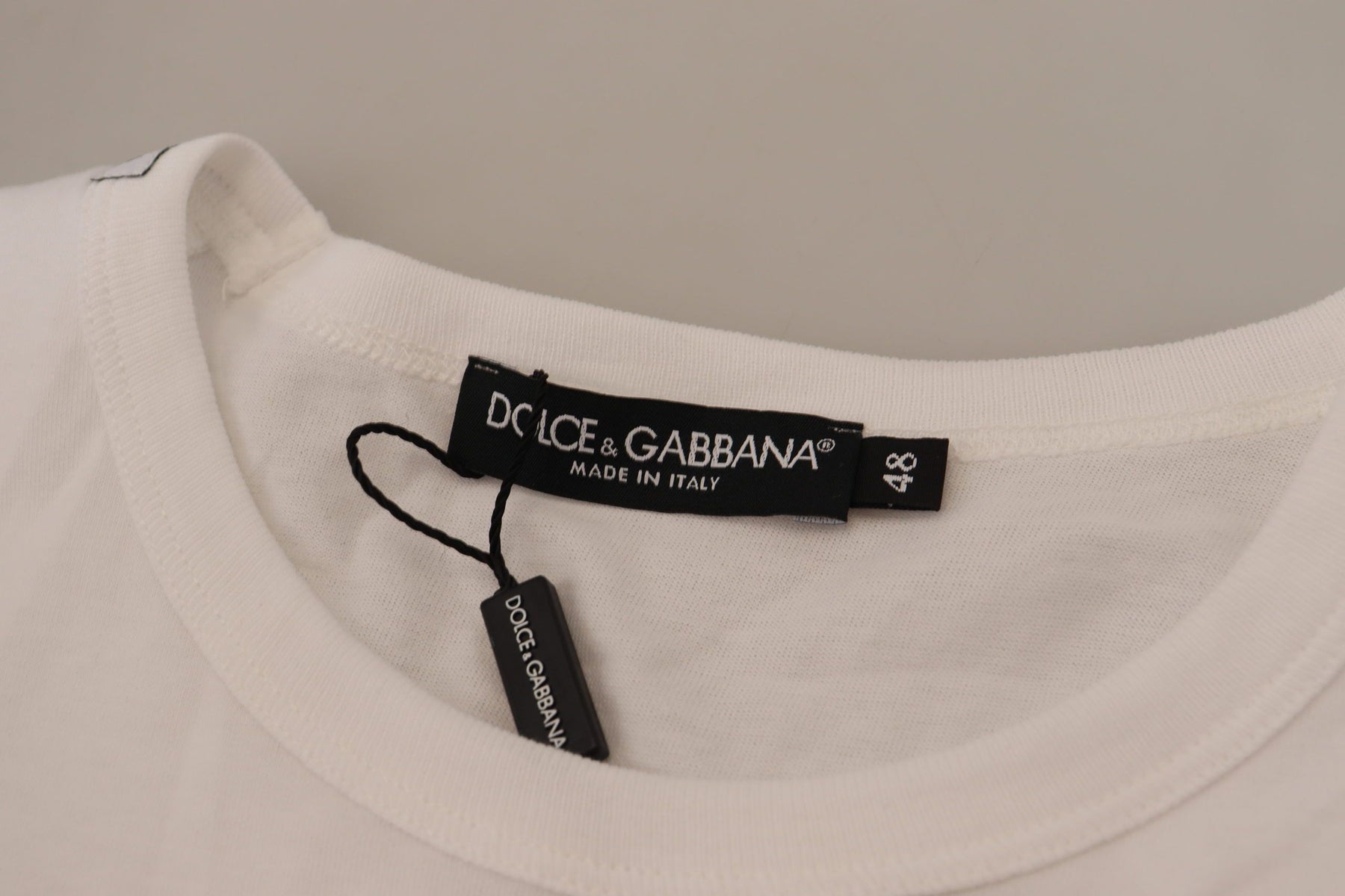 Dolce & Gabbana White Flap Pocket Short Sleeves T-shirt | Regal Royce
