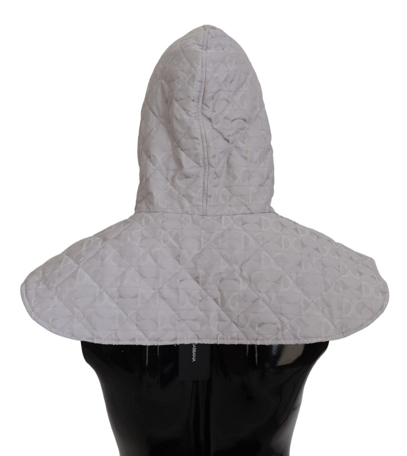 Dolce & Gabbana White Quilted Whole Head Wrap One Size Nylon Hat | Regal Royce