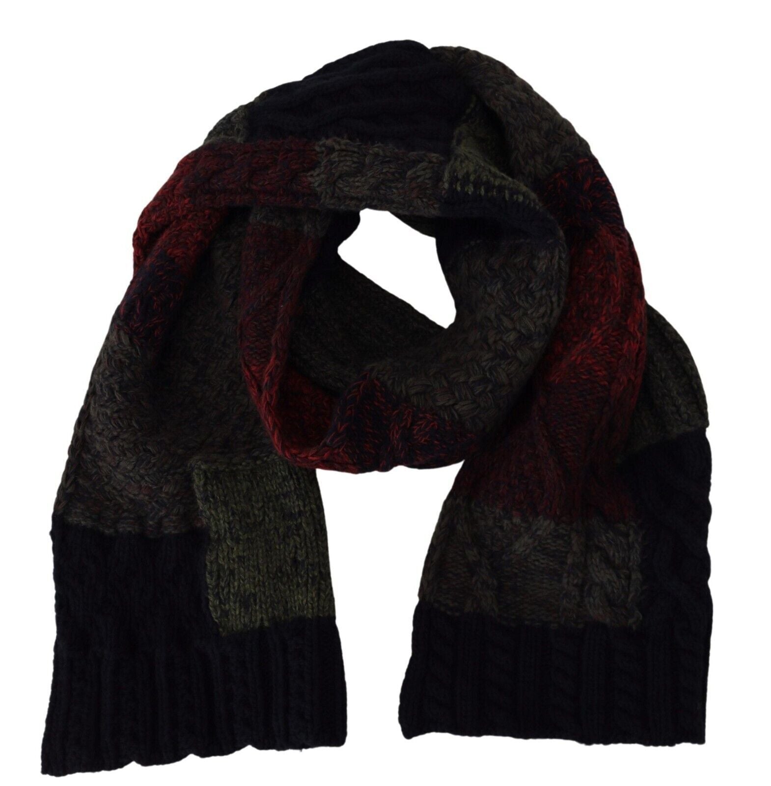 Dolce & Gabbana Multicolor Knitted Men Neck Wrap Shawl Scarf | Regal Royce