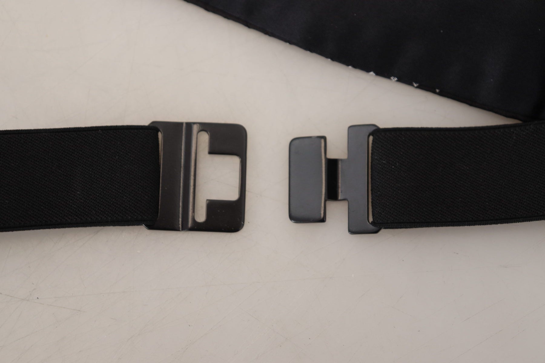 Dolce & Gabbana Black Polka Dot Wide Waist Men Belt Cummerband | Regal Royce