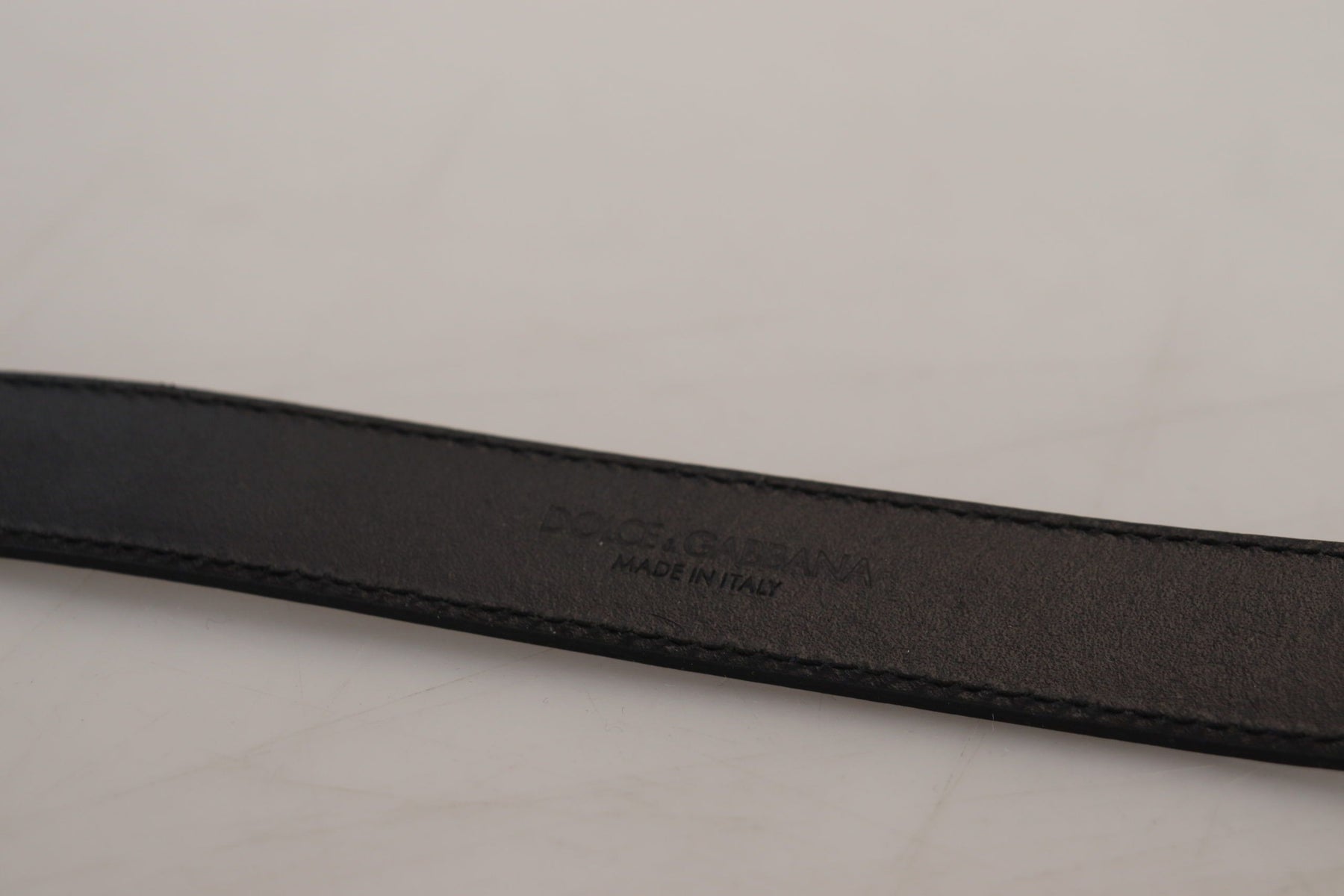 Dolce & Gabbana Blue Leather Silver Metal Buckle Vintage Belt | Regal Royce