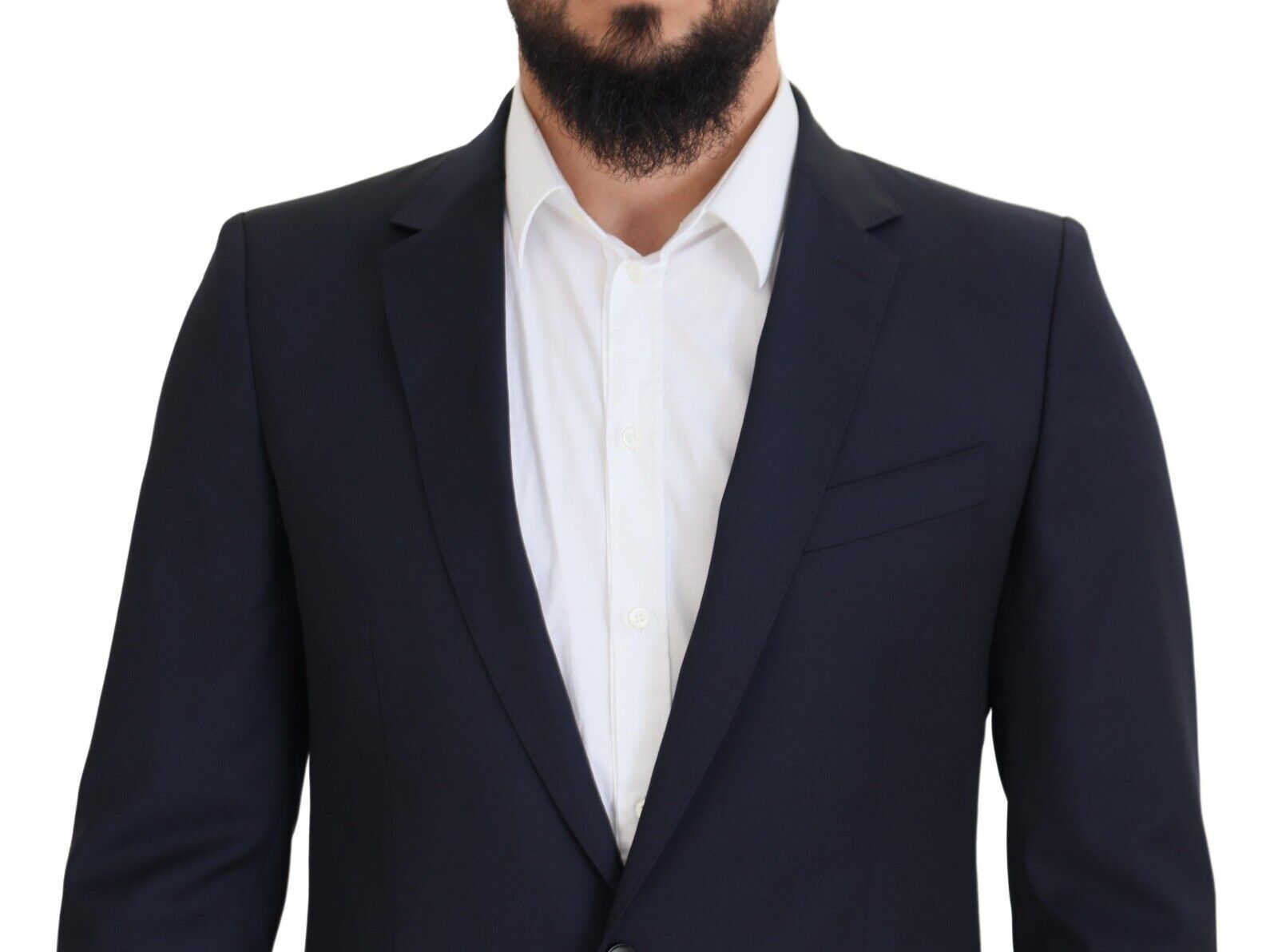 Dolce & Gabbana Dark Blue Wool Single Breasted MARTINI Blazer | Regal Royce