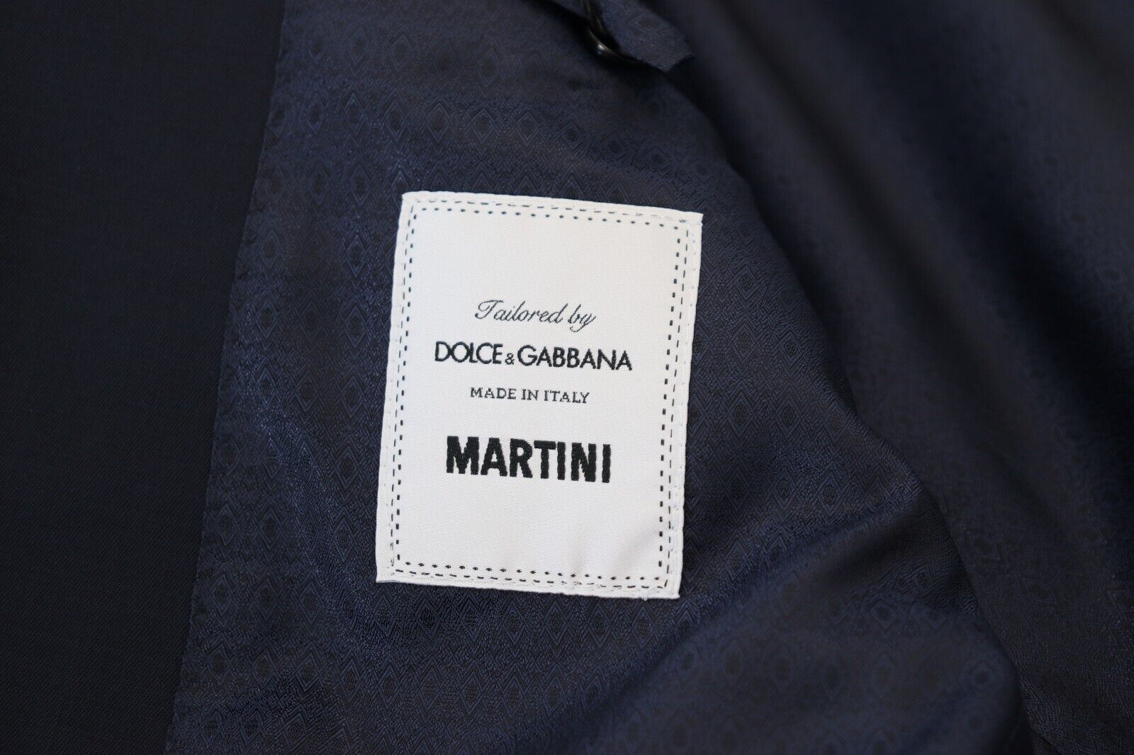 Dolce & Gabbana Dark Blue Wool Single Breasted MARTINI Blazer | Regal Royce
