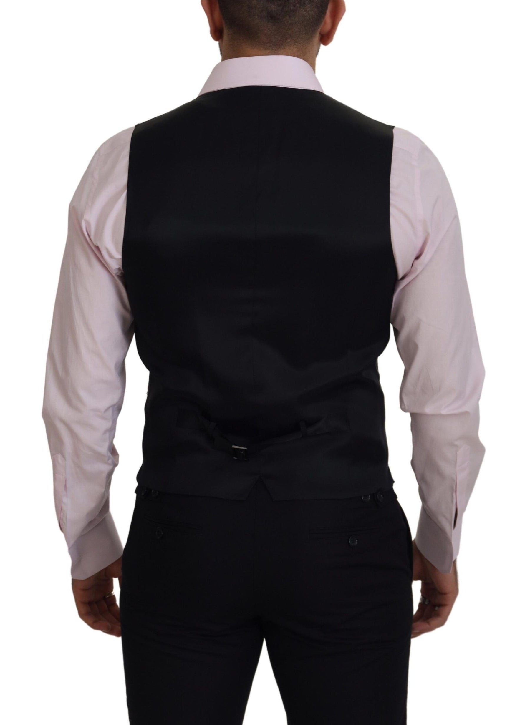Dolce & Gabbana Multicolor Polyester Waistcoat Dress Formal Vest | Regal Royce