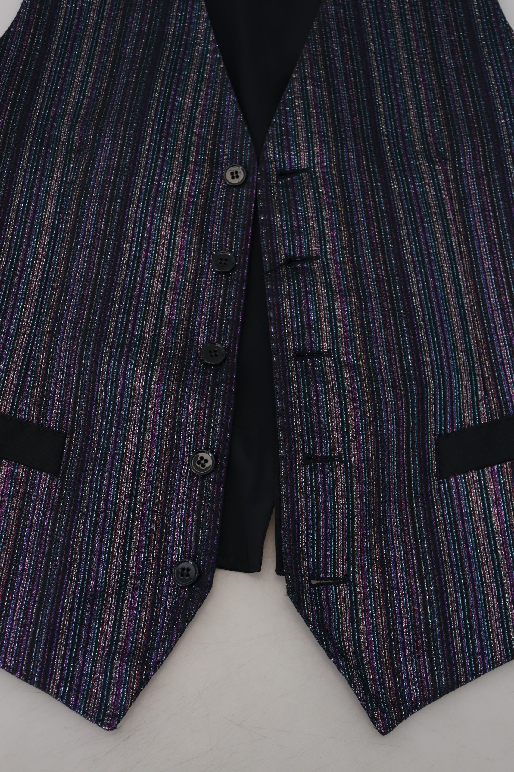 Dolce & Gabbana Multicolor Polyester Waistcoat Dress Formal Vest | Regal Royce