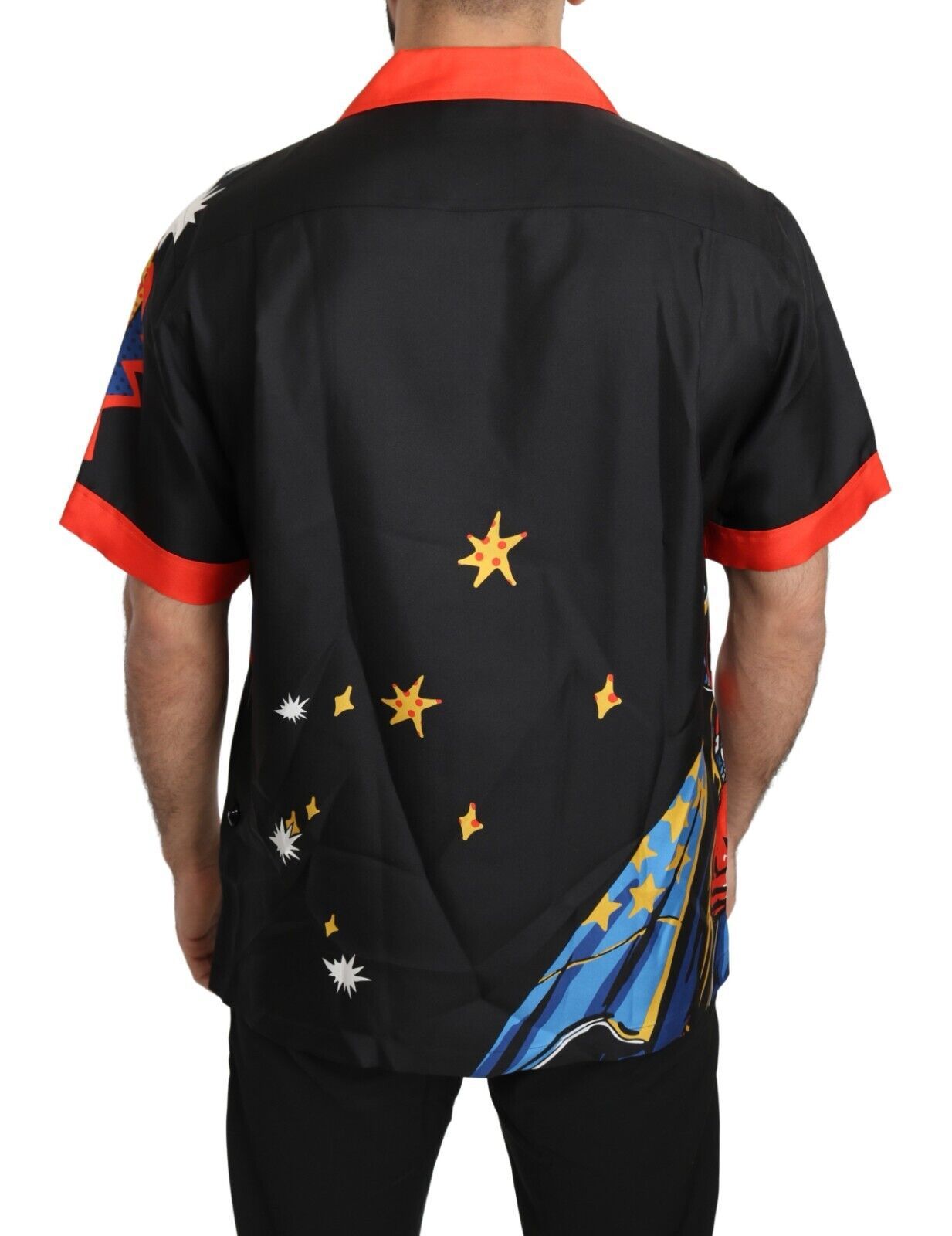 Dolce & Gabbana Multicolor Printed Short Sleeves Casual Shirt | Regal Royce