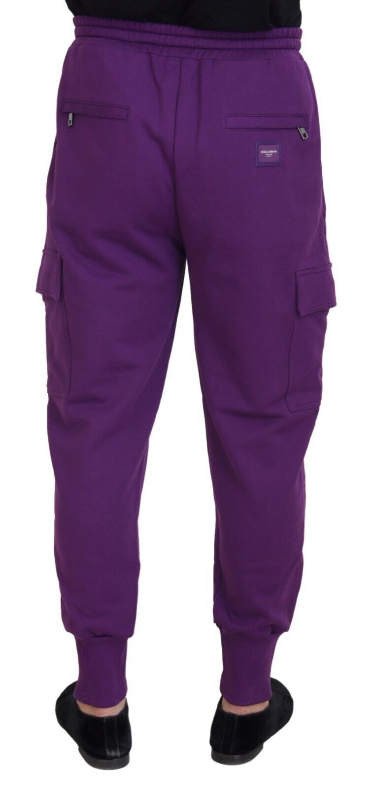 Dolce & Gabbana Purple Cotton Cargo Sweatpants Jogging Pants | Regal Royce