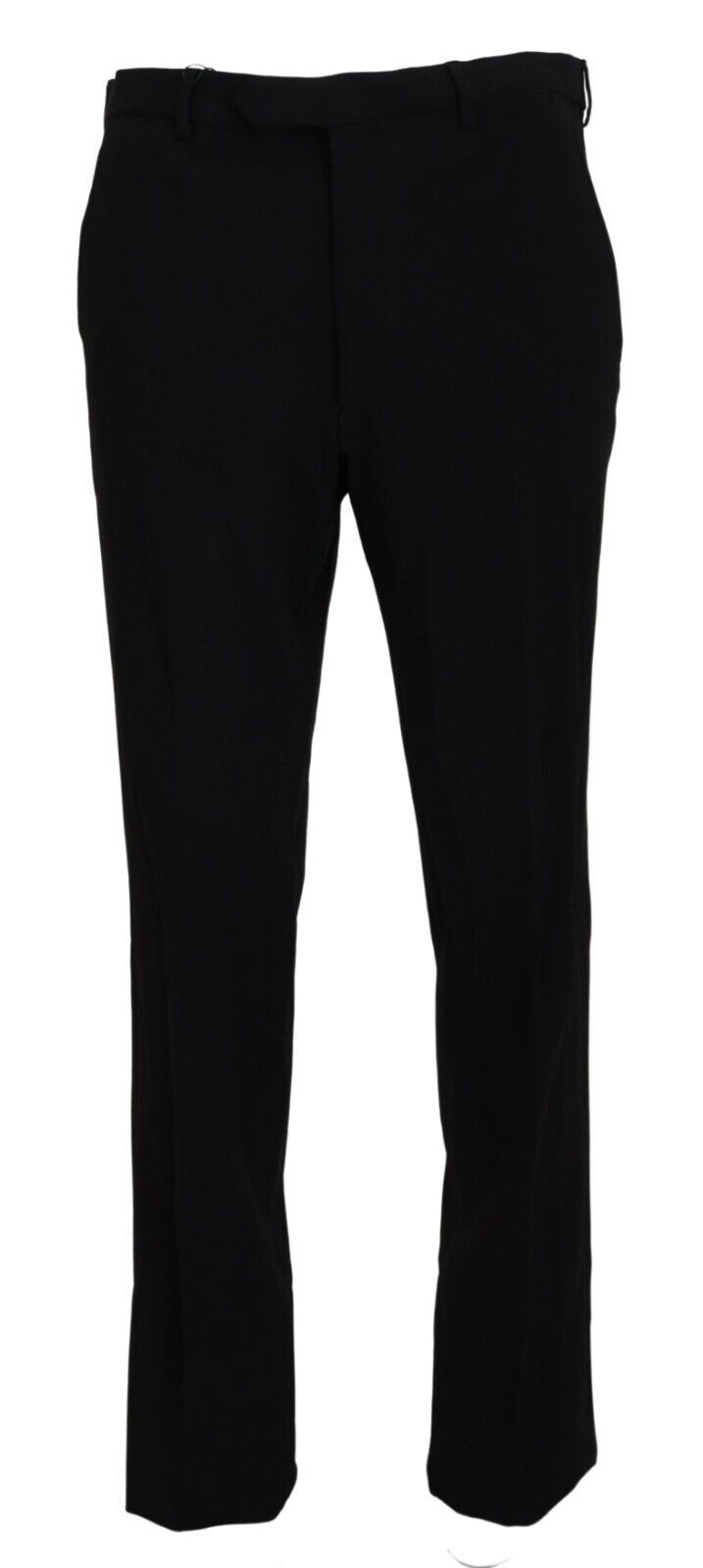 BENCIVENGA Black Straight Fit Men Formal Trousers Pants | Regal Royce
