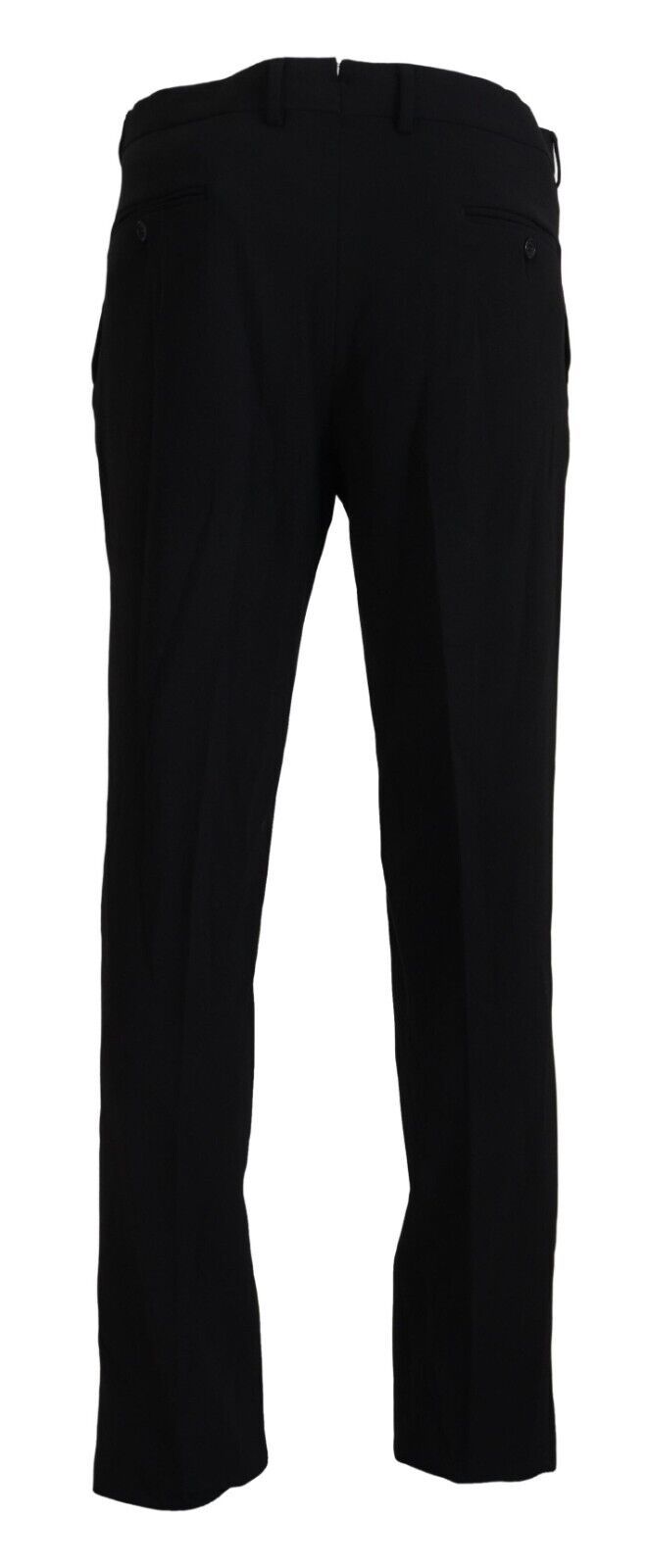 BENCIVENGA Black Straight Fit Men Formal Trousers Pants | Regal Royce