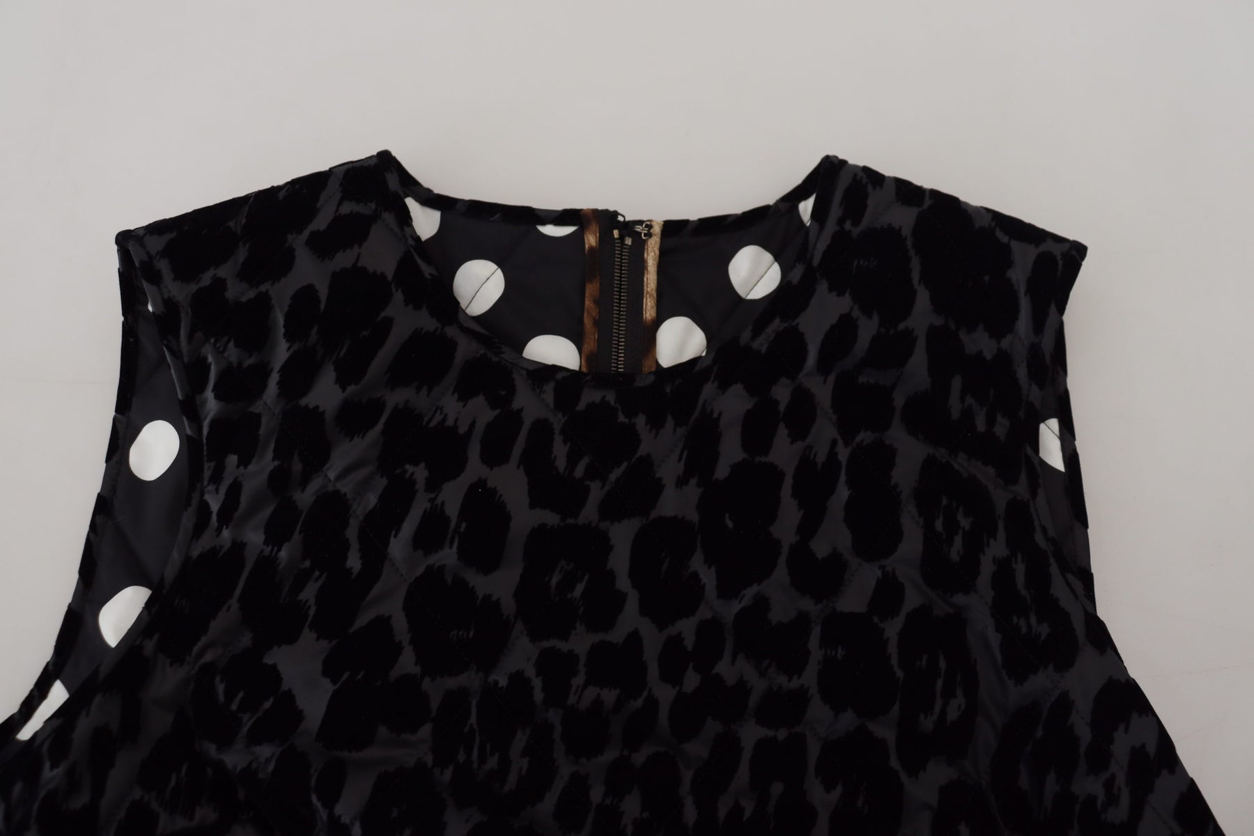 Dolce & Gabbana Black Leopard Shift Mini Polyester Dress | Regal Royce