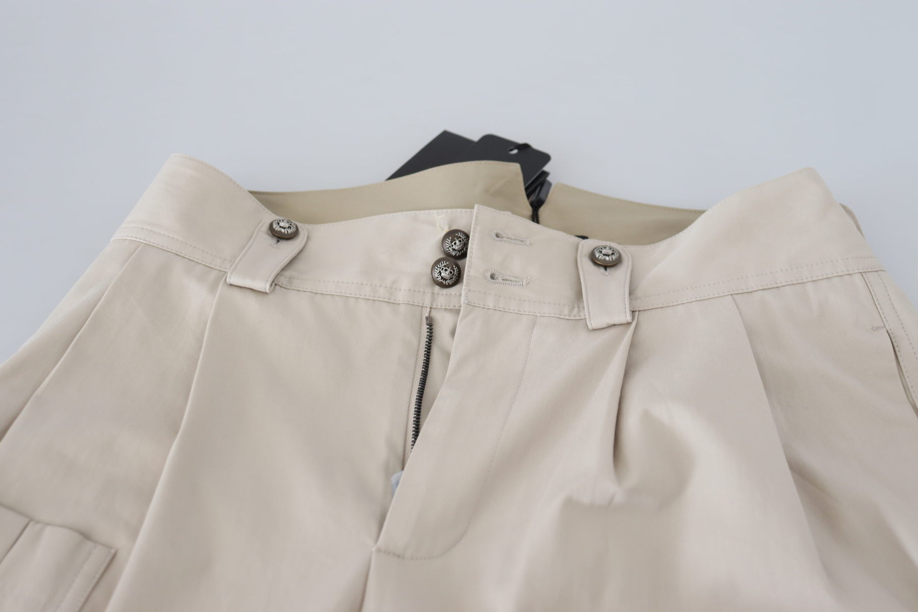 Dolce & Gabbana Beige High Waist Women Pants | Regal Royce