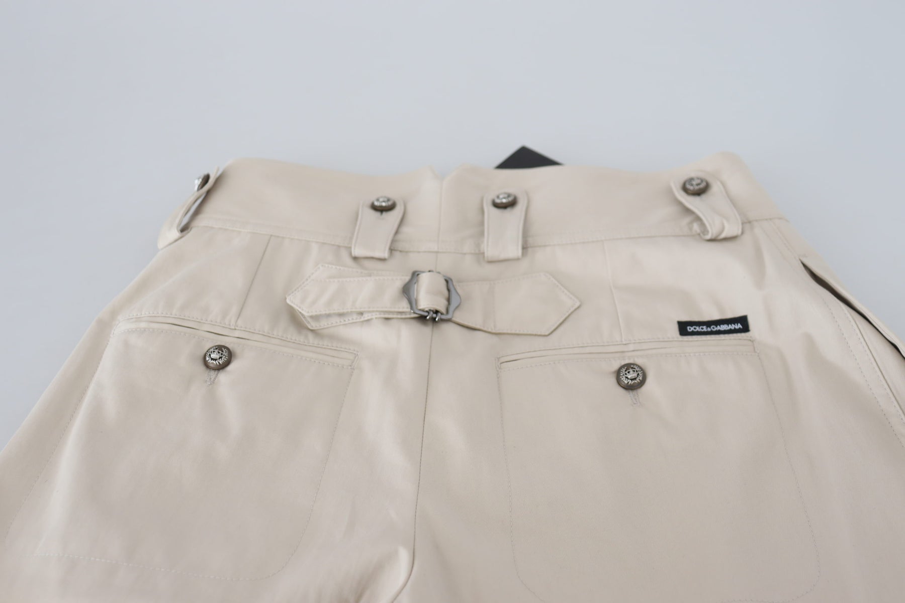 Dolce & Gabbana Beige High Waist Women Pants | Regal Royce
