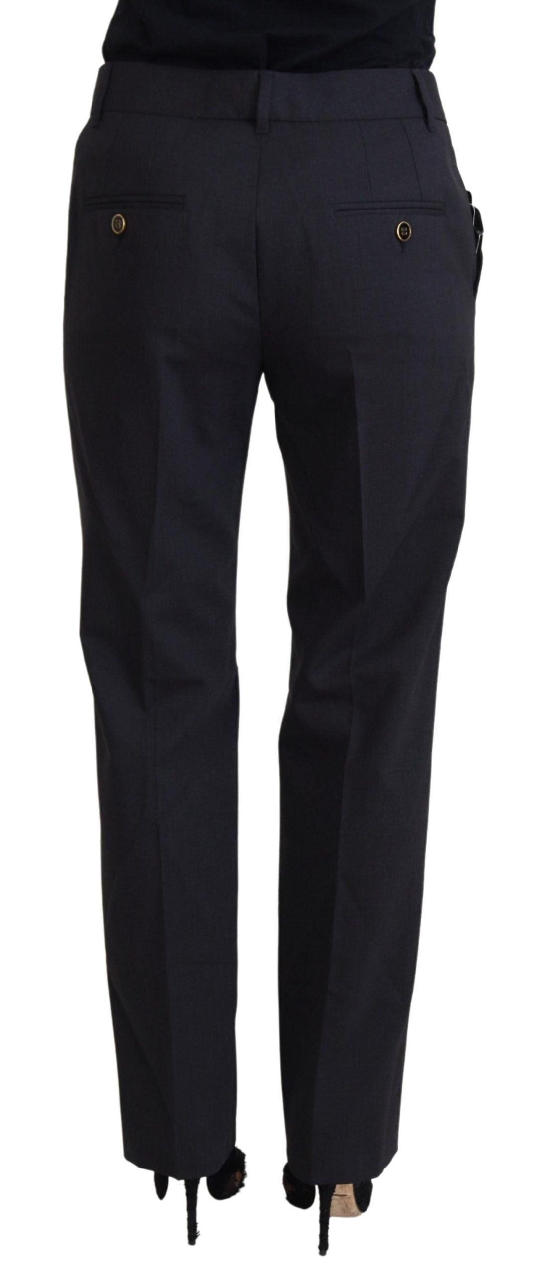 Dolce & Gabbana Grey Women Formal Tapered Pants | Regal Royce