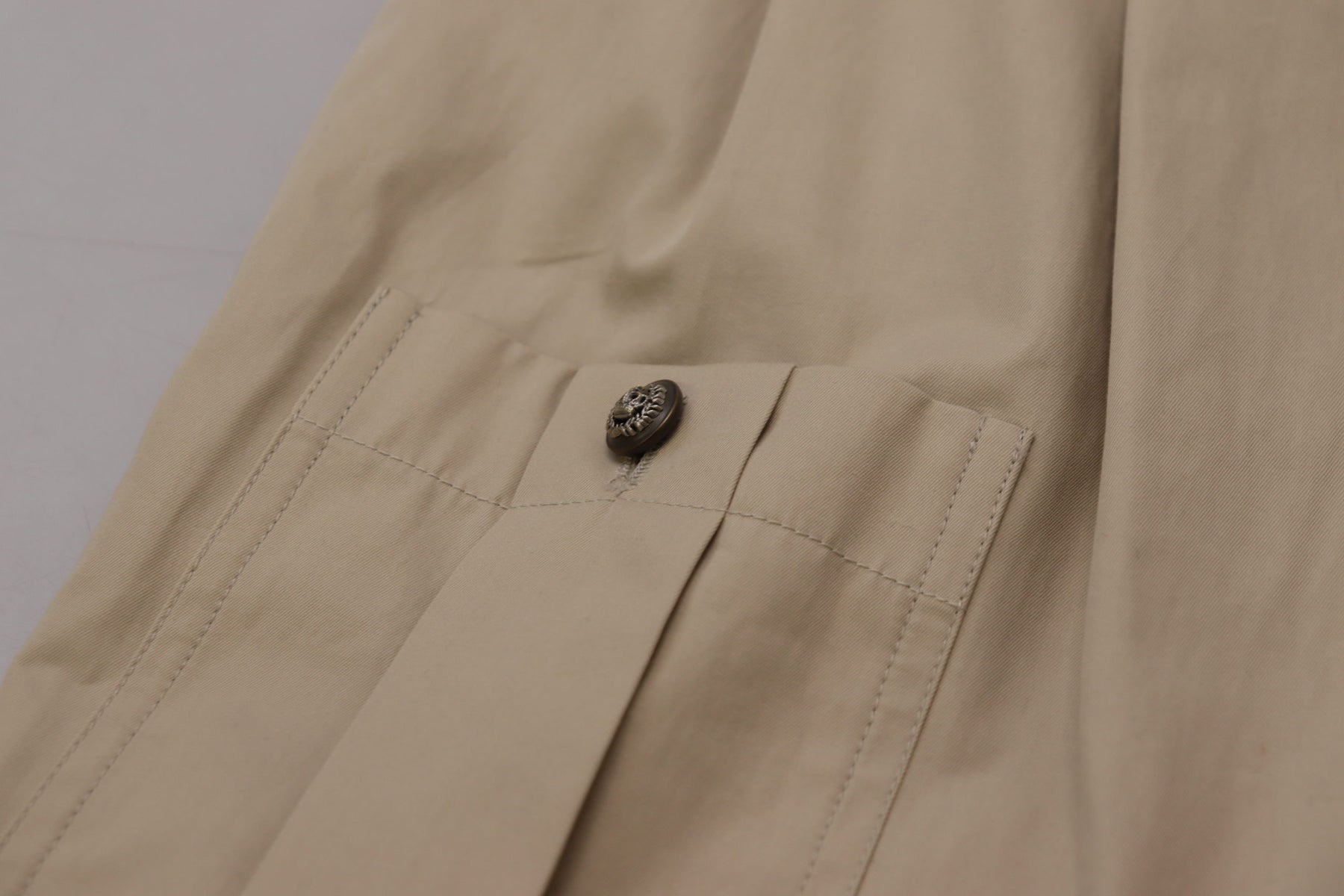 Dolce & Gabbana Beige Cotton Women Cargo Pants | Regal Royce