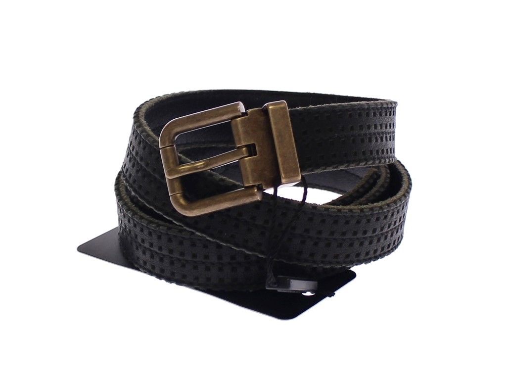 Dolce & Gabbana Blue Leather Logo Belt | Regal Royce