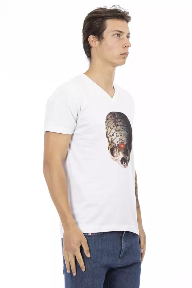 Trussardi Action White Cotton T-Shirt