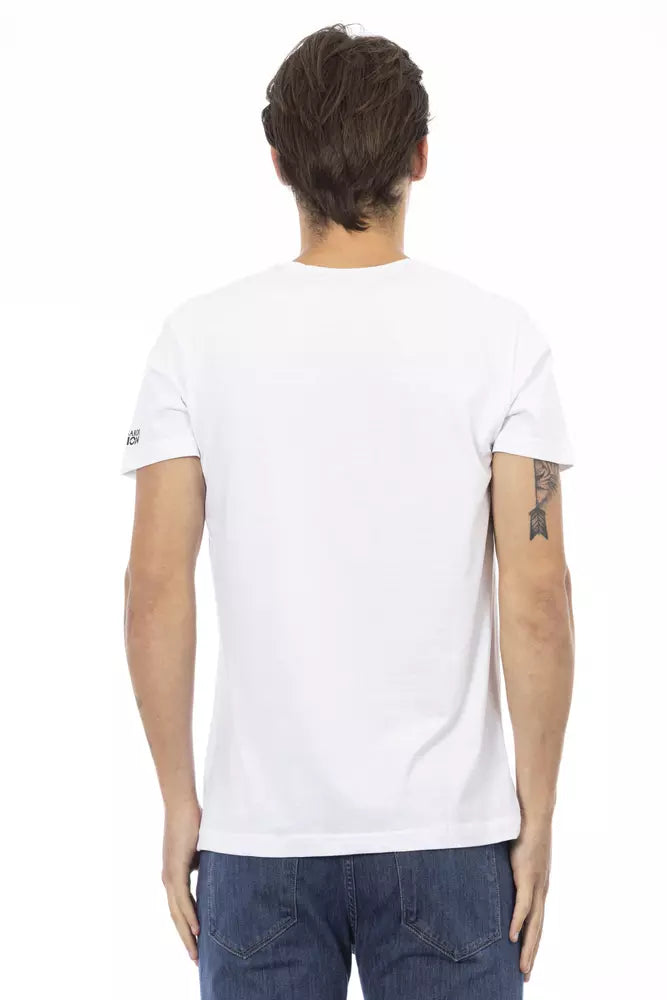 Trussardi Action White Cotton Men's T-Shirt | Regal Royce