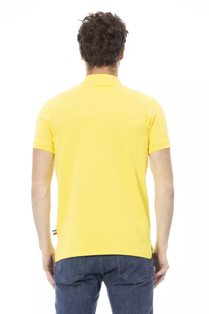 Baldinini Trend Yellow Cotton Polo Shirt