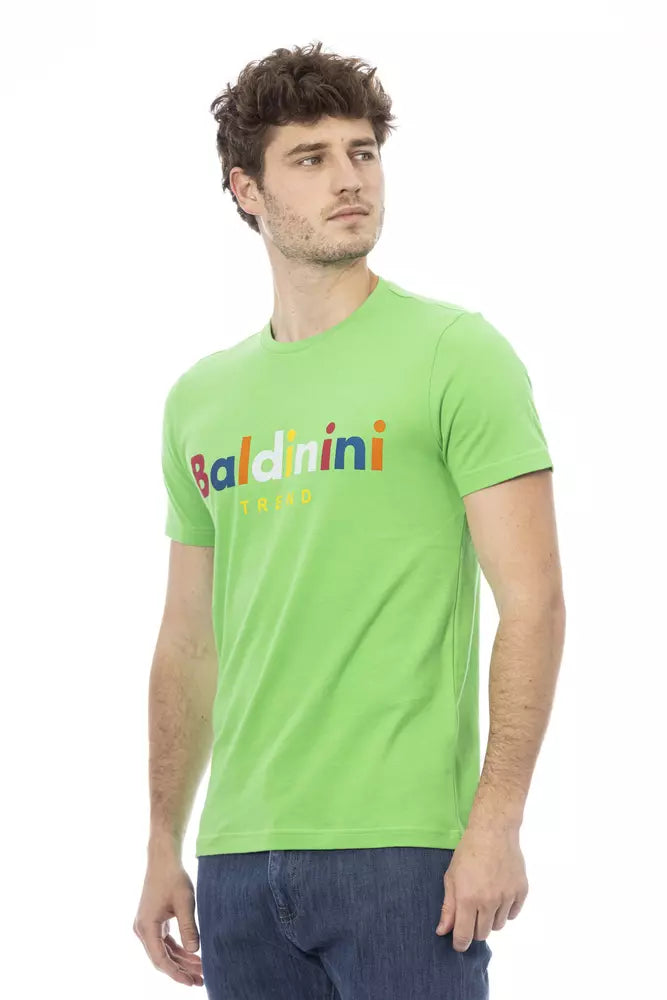 Baldinini Trend Green Cotton T-Shirt