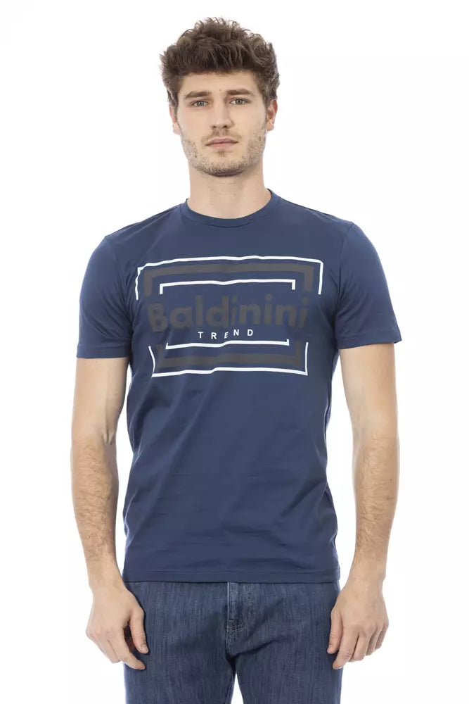Baldinini Trend Blue Cotton T-Shirt