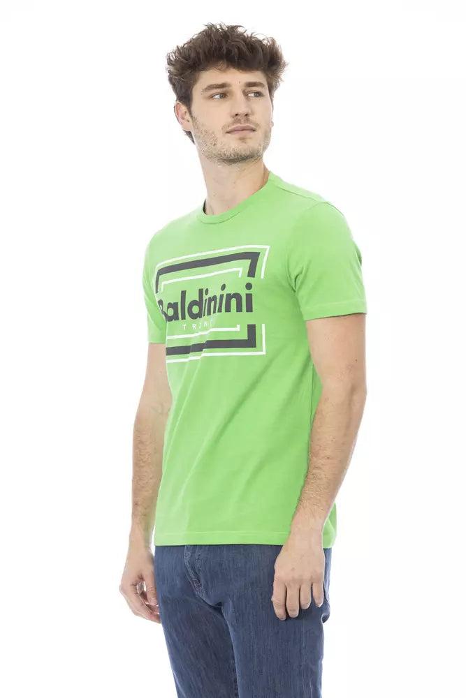 Baldinini Trend Green Cotton T-Shirt
