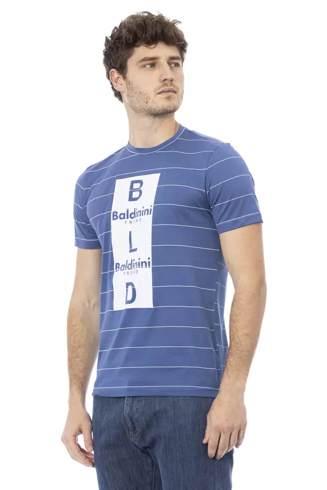 Baldinini Trend Blue Cotton T-Shirt