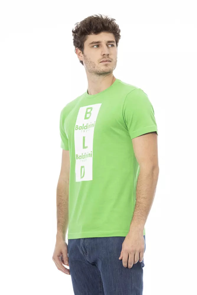 Baldinini Trend Green Cotton T-Shirt