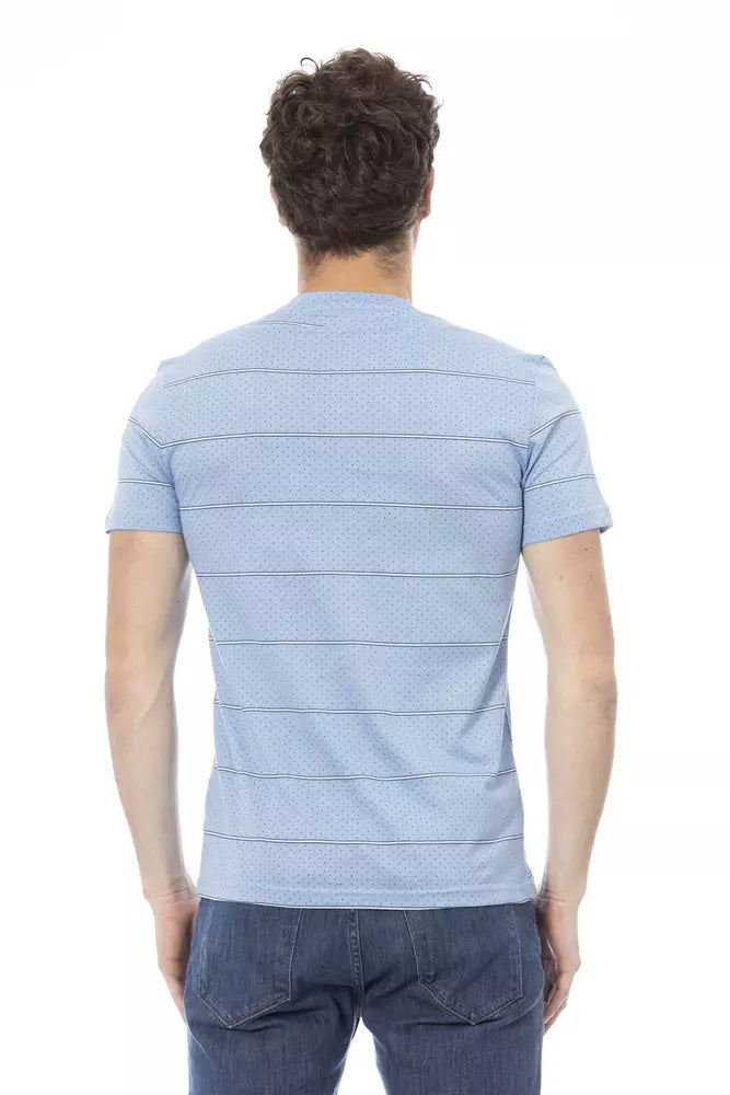 Baldinini Trend Light Blue Cotton T-Shirt