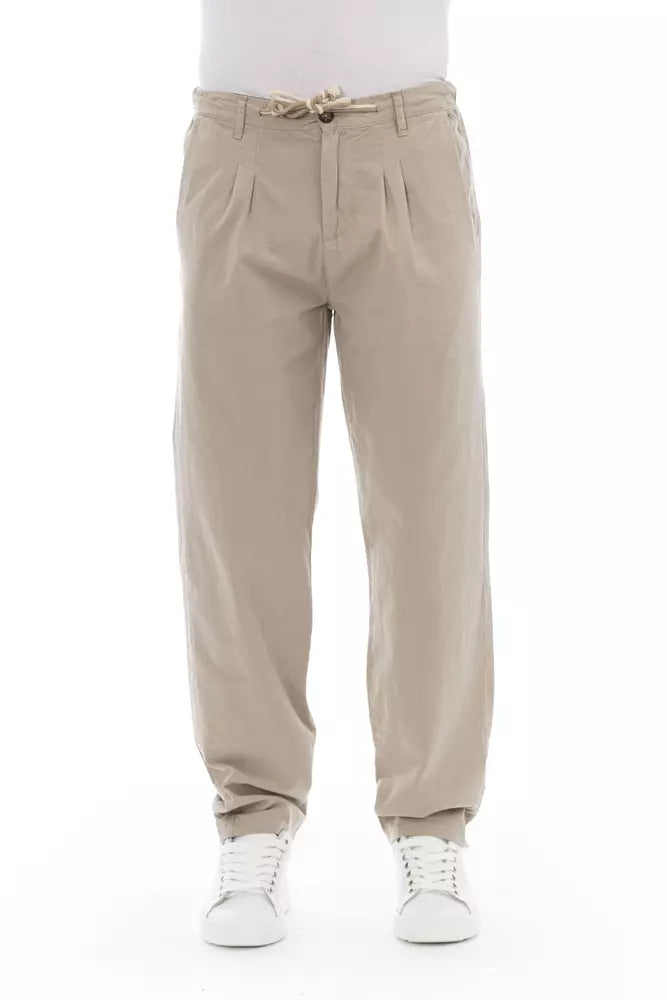 Baldinini Trend Beige Cotton Jeans & Pant | Regal Royce