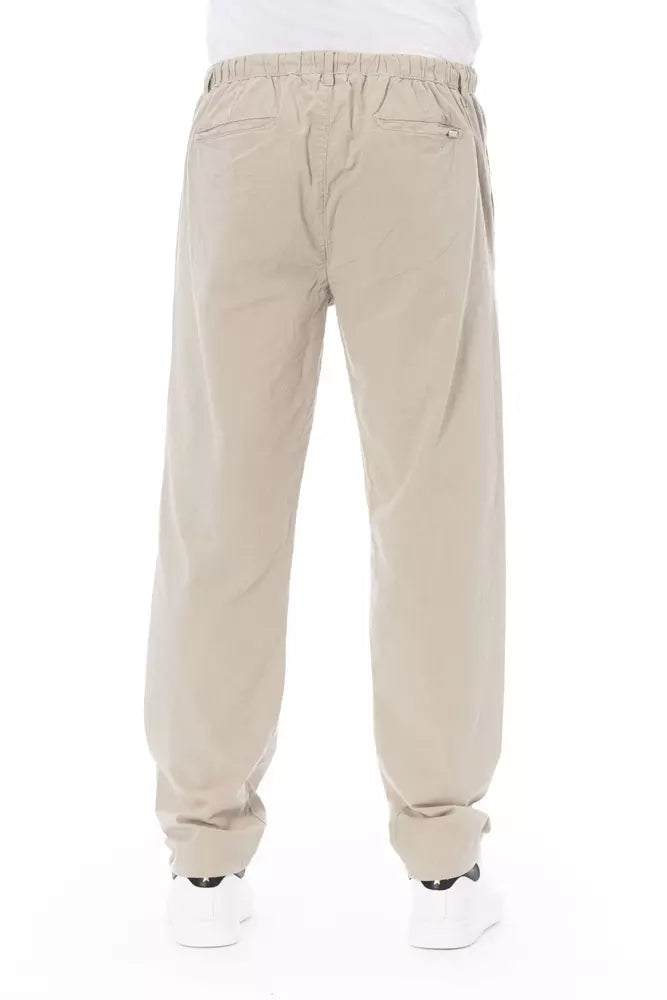 Baldinini Trend Beige Cotton Jeans & Pant | Regal Royce