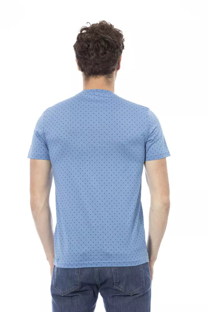 Baldinini Trend Light Blue Cotton T-Shirt