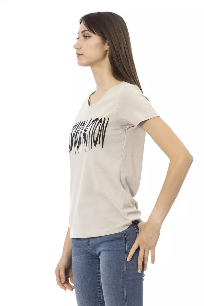 Trussardi Action Beige Cotton Women Top | Regal Royce