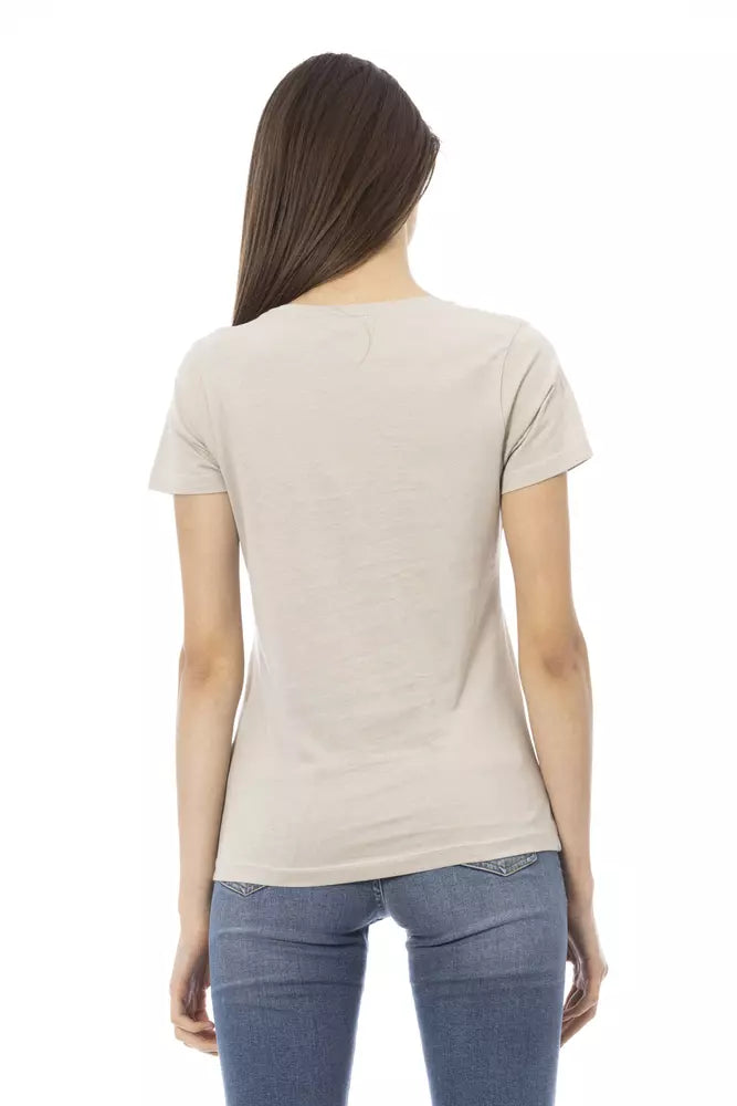 Trussardi Action Beige Cotton Women Top | Regal Royce