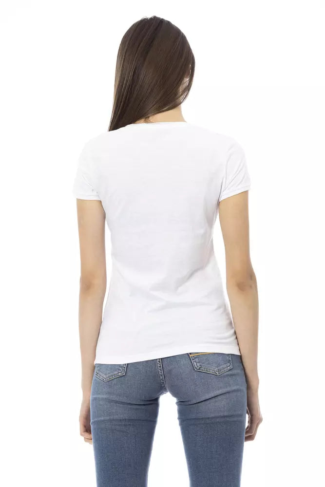 Trussardi Action White Cotton Women's Top | Regal Royce