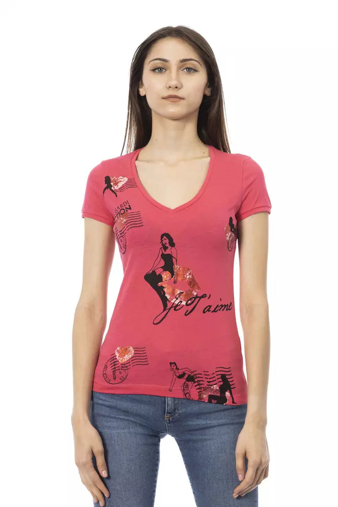 Trussardi Action Multicolor Cotton Women Top | Regal Royce