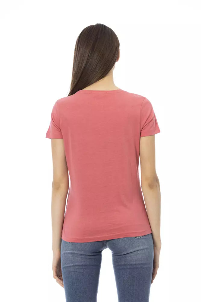 Trussardi Action Fuchsia Cotton Tops & T-Shirt | Regal Royce