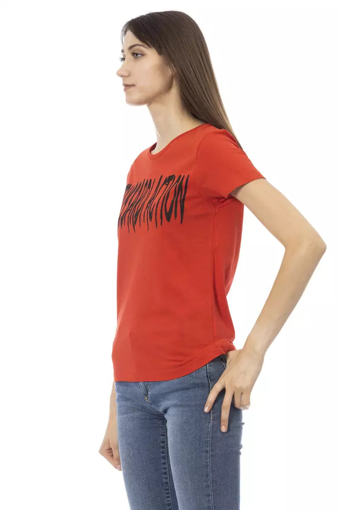 Trussardi Action "Red Cotton Women T-Shirt" | Regal Royce