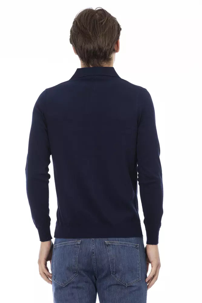 Baldinini Trend Blue Cotton Men Shirt | Regal Royce