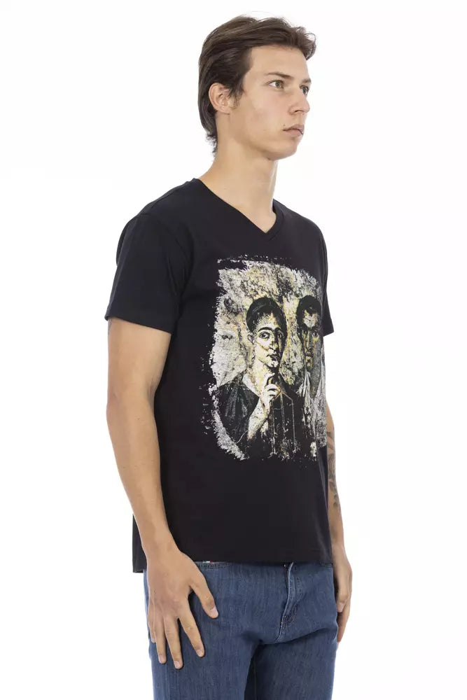 Trussardi Action Black Cotton Men's T-Shirt | Regal Royce