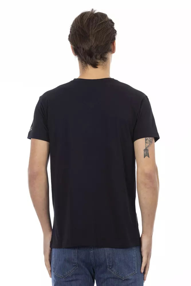 Trussardi Action Black Cotton Men's T-Shirt | Regal Royce