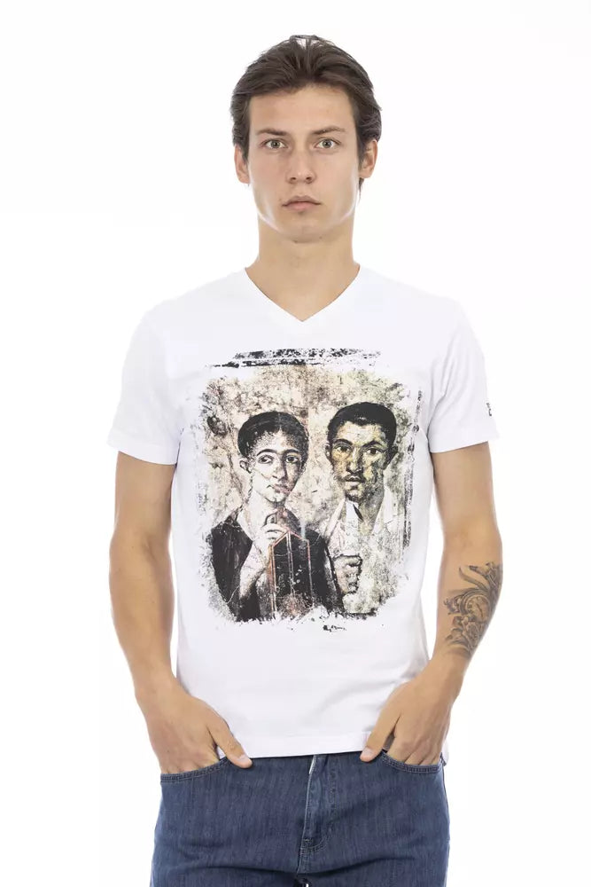 Trussardi Action White Cotton T-Shirt | Regal Royce