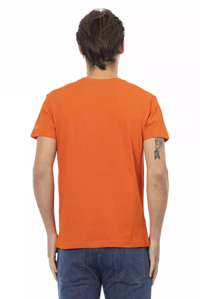 Trussardi Action Orange Cotton T-Shirt